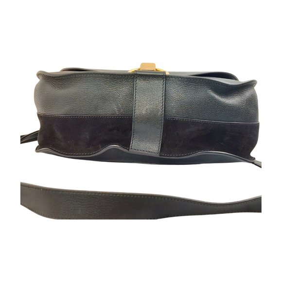 Chloe Goldie Medium Black Leather Shoulder Bag - Picture 7 of 16